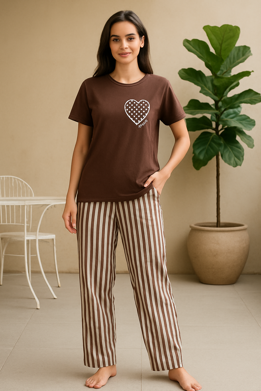 Hello Weekend Printed Night Suit