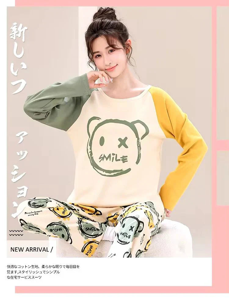 CREEP SMILE PRINTED PJ SUIT FULL SLEEVES